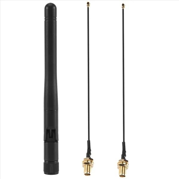 New-2 шт./лот 2,4 ГГц 3DBi Wi-Fi 2,4G антенна RP-SMA мужской беспроводной маршрутизатор + PCI U.FL IPX к RP SMA кабель с косичками