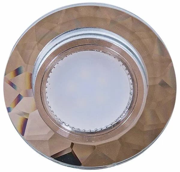 Встраиваемый светильник Reluce 14008-9.0-001LD MR16+LED3W CL для натяжных потолков, без лампы, светодиодная подсветка есть