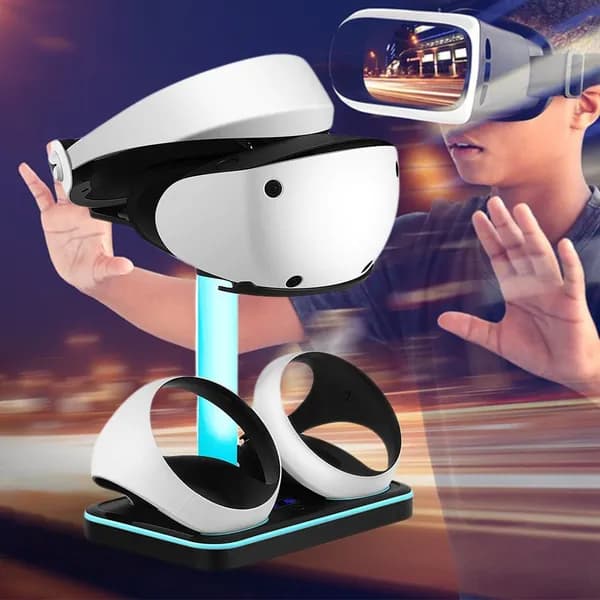 Док-станция для зарядного устройства с двумя контроллерами PS VR2