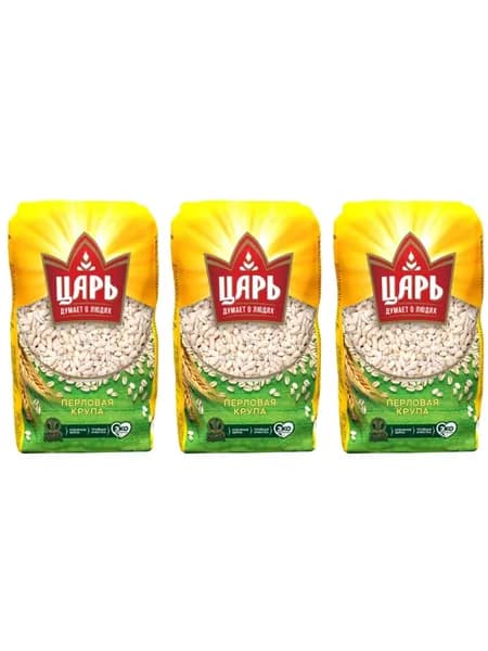 Царь Крупа перловая №1, 800 г, 3 шт