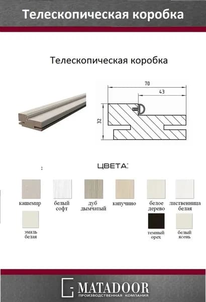 Дверная коробка 32х70х2070