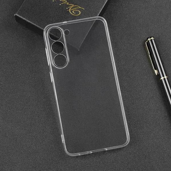Силиконовая накладка для Samsung S23 прозрачный