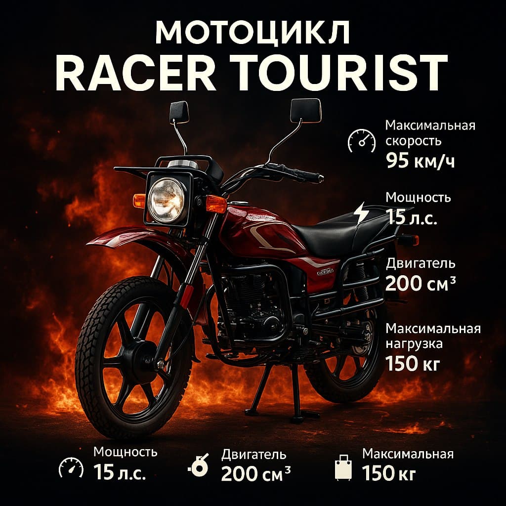 Мотоцикл RACER RC200GY-C2A Tourist