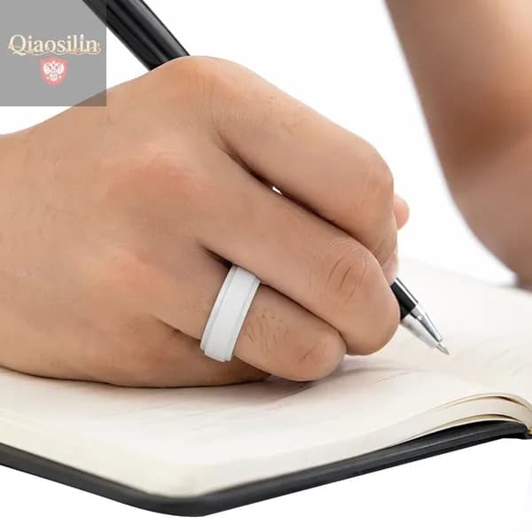 Мягкий силиконовый чехол для кольца Oura Ring 5, белый, размер S