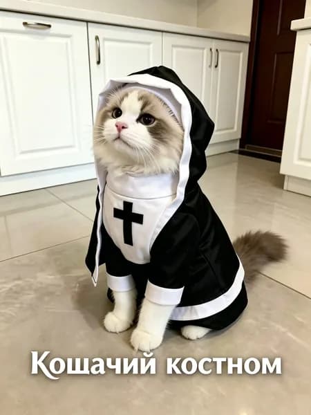 Костюм Монахини для Животных / Кошек / Собак