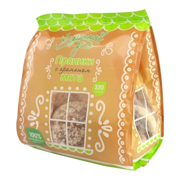 Пряники Хороший день с ароматом мяты 320 г