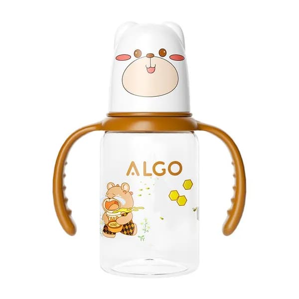 Детская бутылочка ALGO 120 мл с ручкой, PC
