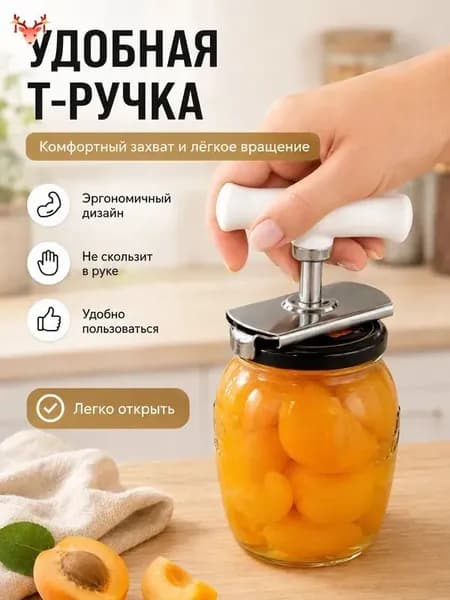 Открывалка abs пластик 1 шт белый