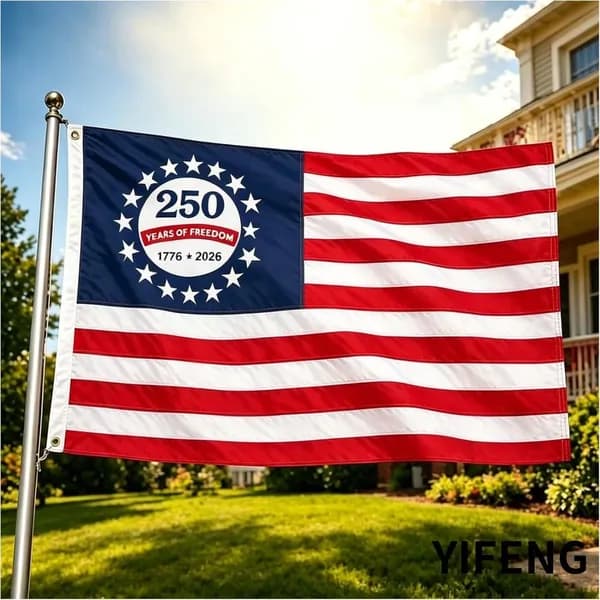 Флаг США к 250-летию независимости из нейлона 210D