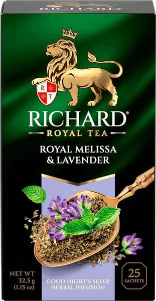 Напиток чайный RICHARD Royal Melissa&Lavender Good Night's Sleep фруктово-травяной, 25пак