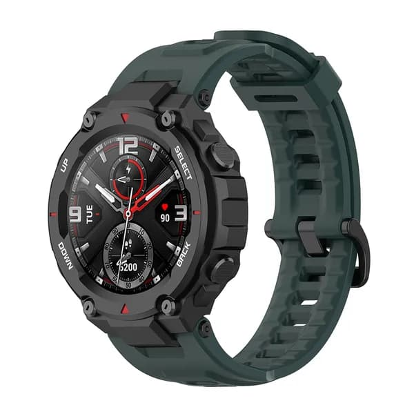 Силиконовый ремешок для часов Amazfit T-Rex и Amazfit T-Rex Pro, оливковый