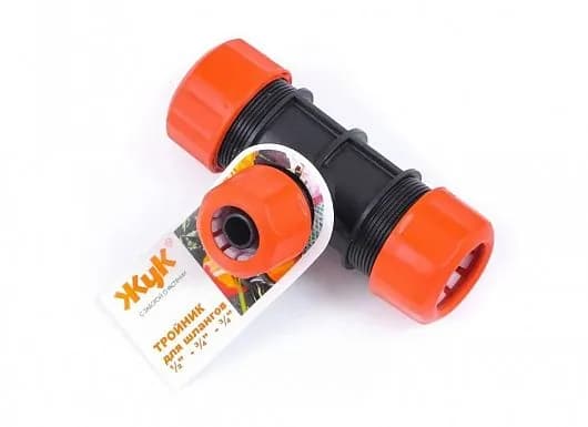 Тройник соединительный цанговый 3/4-3/4-1/2" Жук Цикл