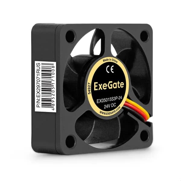 Кулер для корпуса ПК ExeGate 50мм, 32дБ,17.5cfm, черный EX297071RUS