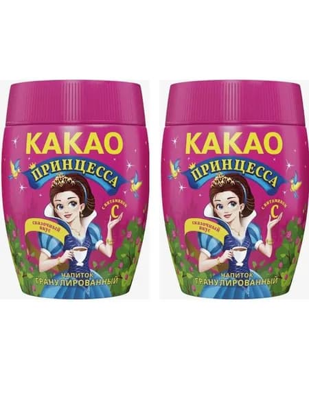 Какао Принцесса пластик 300 грамм 2 штуки