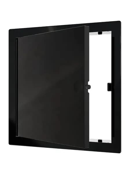 Люк ревизионный LN фланец 150х150 нажимной 172х172 пластик Black EVECS