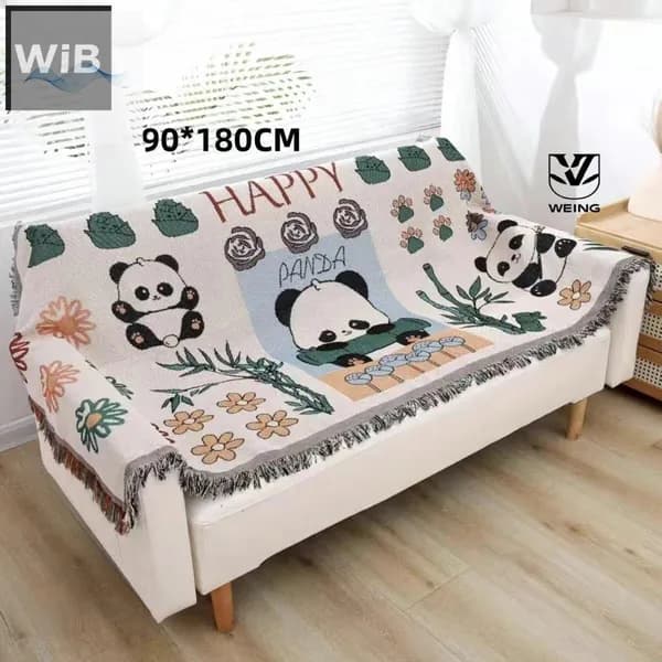 Плед двусторонний, новогодний , Хлопок, 180 см х 90 см