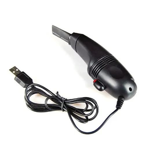 Мини-USB пылесос для чистки клавиатуры ноутбука, ПК, компьютера - инструмент для чистки клавиатуры для дома и офиса, черный.