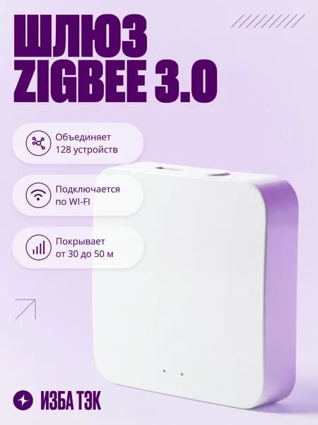 Шлюз Zigbee 3.0 с Bluetooth, компактный хаб для умного дома. Товар уцененный