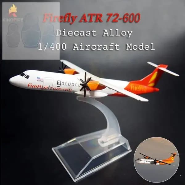 Металлическая модель самолета ATR72 из Малайзии