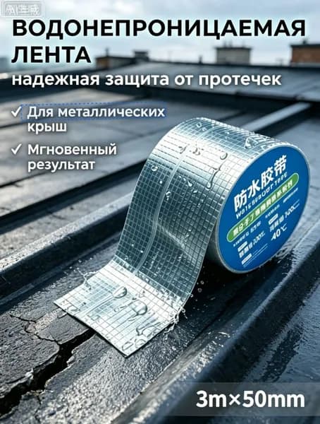 Армированная алюминиевая монтажная клейкая лента Megaflex Strong Foil (50 мм х 3 м)