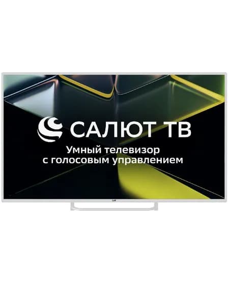Leff Телевизор Телевизор LEFF 50U691T, белый 49.5" Ultra HD, белый