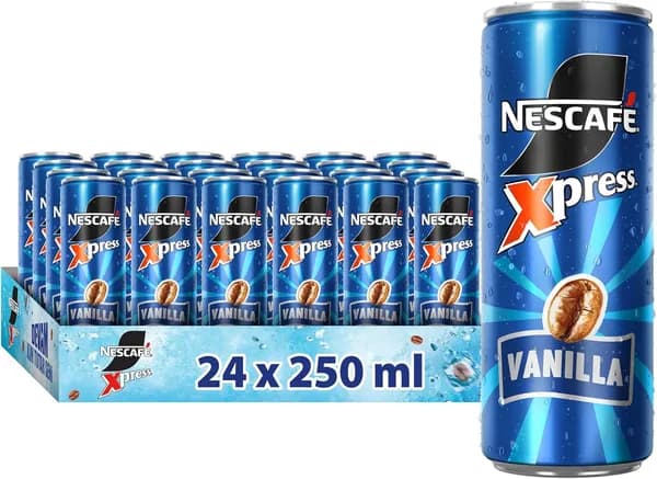 Nescafe NESTLE Xpress Vanilla - готовый к употреблению холодный кофе с нежным ванильным вкусом, созданный из отборных кофейных зерен и мягкого молока, идеально подходит для освежающего перек