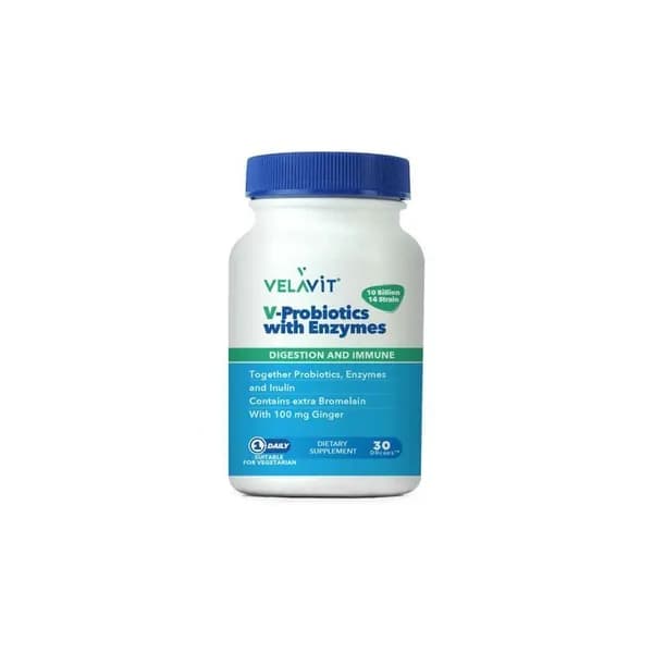 Velavit V-Пробиотики С ферментами, 30 капсул