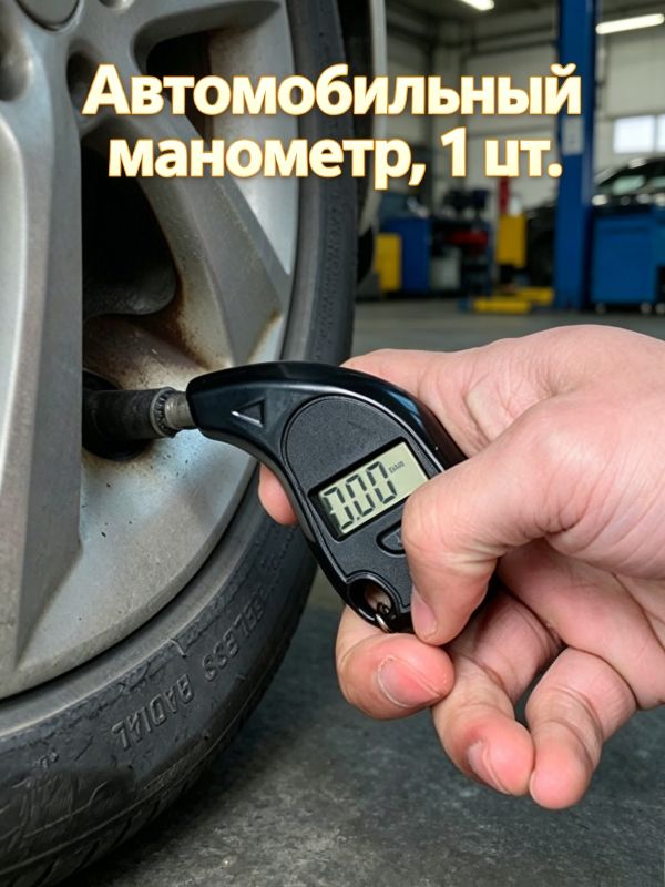 Манометр автомобильный, 1 шт.