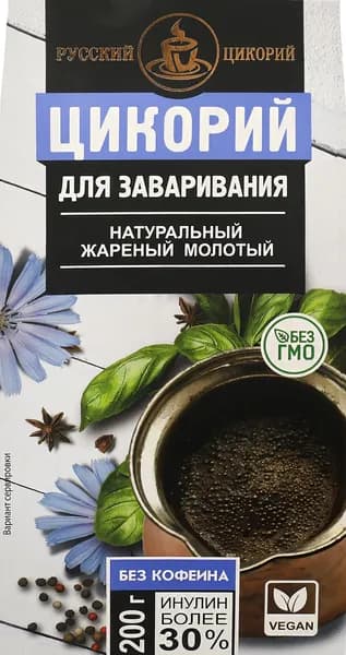 Цикорий молотый РУССКИЙ ЦИКОРИЙ натуральный, 200г