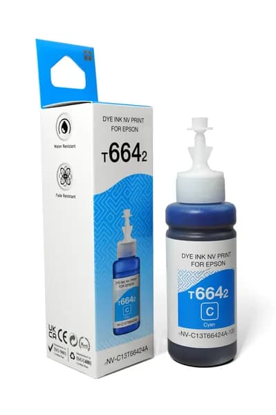 Чернила NV Print T6642для принтеров Epson (70 ml) Cyan (в коробке) совместимые