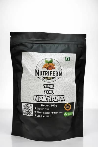 Nutriferm махана, орехи лотоса, жареные и хрустящие, 100 г