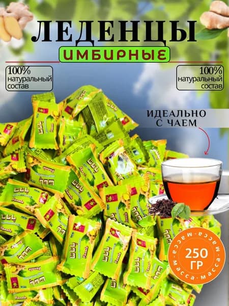 Имбирные Конфеты от кашля и боли в горле натуральные имбир, 250 гр. Banata / Леденцы острые противовирусные от простуды сосательные / Иранские сладости для укрепления иммунитета