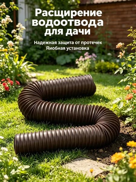 Наружная дренажная труба для дождевой воды, телескопическая удлинительная дренажная труба, 1,4 м