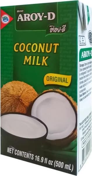 Кокосовое молоко AROY-D / Арой-Ди растительное, жирность 17-19%, 500мл / продукты питания, напитки