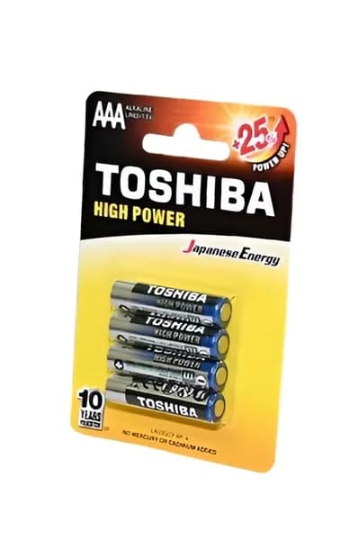 Батарейки 4шт мизинчиковые/AAA/LR03 TOSHIBA HIGH POWER LR03GCP