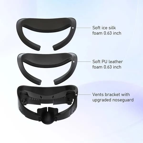 Маска для лица из искусственной кожи очков для Quest 3 VR аксессуары