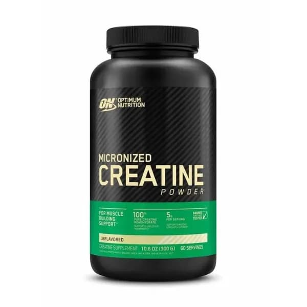 Креатин Optimum Nutrition Micronized Creatine Powder, 300 г, unflavoured, нейтральный