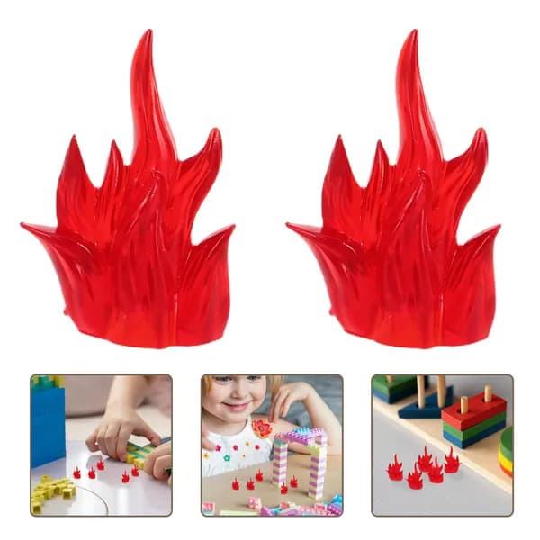 Игровые Аксессуары с Эффектом Огня, Миниатюрные Фигурки, 6 Штук