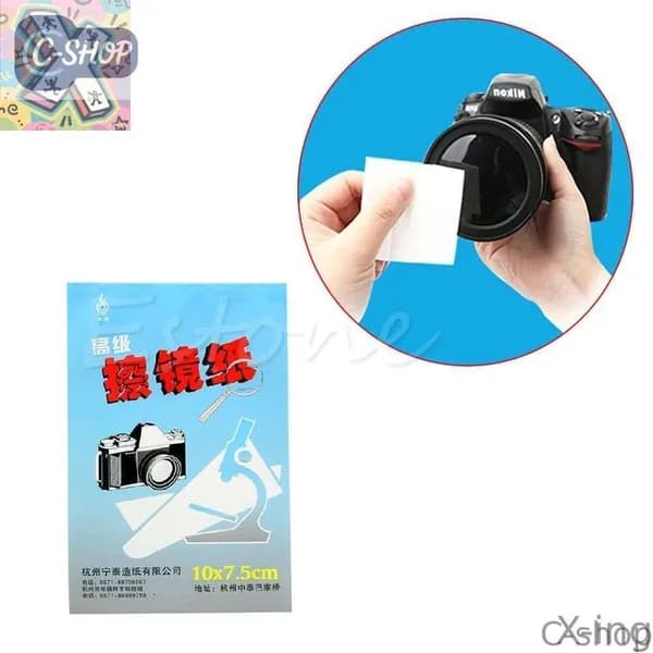 C-shop-X-ing-Бумага для чистки объектива камеры, 50 листов/комплект, мягкая оптика, салфетки, аксессуары для дома, спальни, гостиной, электронный продукт