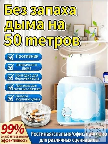 Премиумблокиратор запаха табака и дыма, применяемый для разложения, рассчитанный на срок до 90 суток