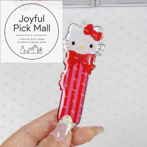 Набор акриловых подвесок Sanrio в виде карандашей с эпоксидной смолой: Hello Kitty, Cinnamoroll и My Melody прозрачные брелки для ключей и сумок