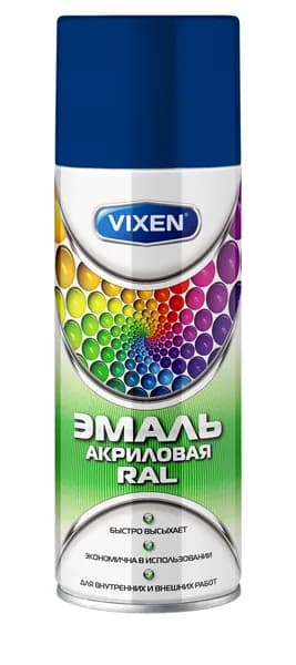 Эмаль ASTROHIM VIXEN VX35005 акриловая RAL, сигнальный синий (RAL 5005)