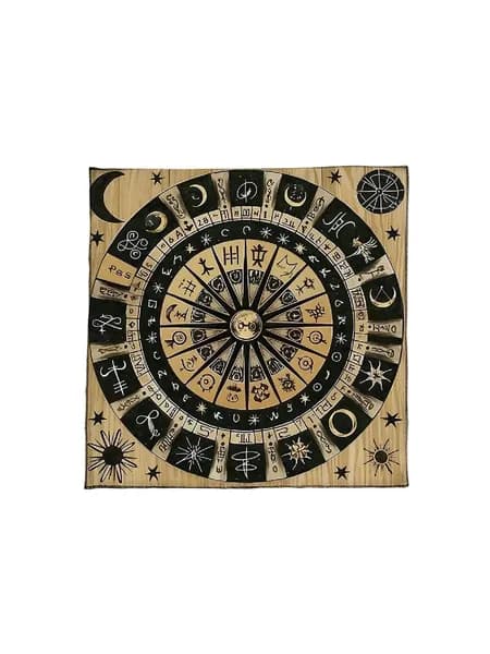 Скатерть для гадания на картах Таро - 858 (50x50 см)