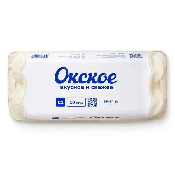 Яйцо куриное Окское столовое С1, 10шт