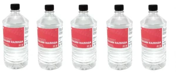 Растворитель Бензин "Калоша" Amperin, бутылка 1 л 5 шт