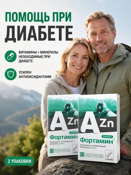 Фортамин комплекс витаминов и антиоксидантов при диабете капсулы 510 мг №30