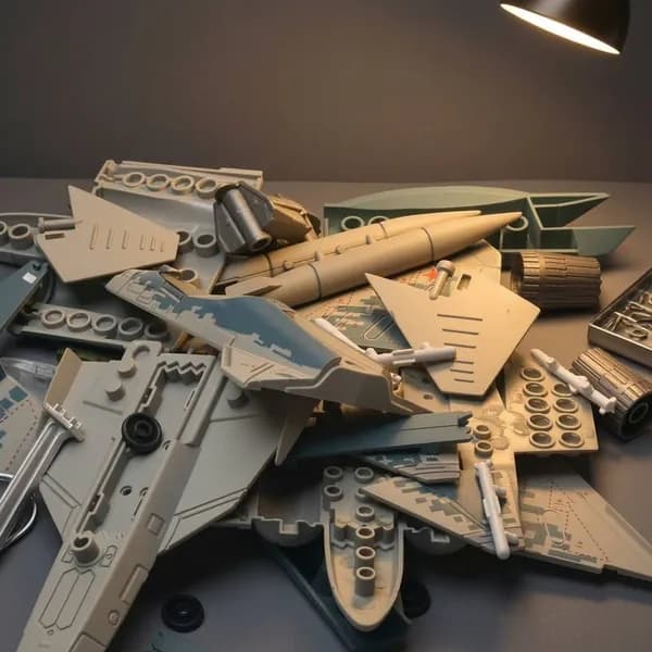 Модель боевого самолета Су-57 для сборки США F-22