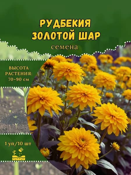 Рудбекия "Золотой Шар" семена, 1 пачка