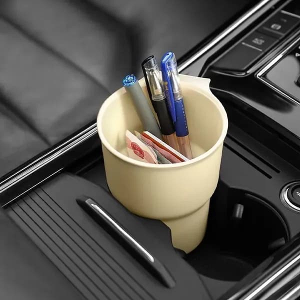 Универсальный автомобильный держатель для стаканов и бутылок, ABS-пластик, набор из 2 шт., бежевый