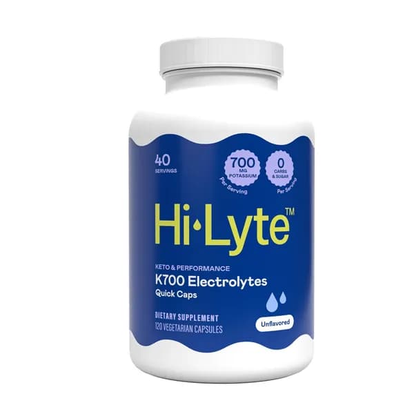 Hi-Lyte K700 Electrolytes Quick Caps - высококалиевая кето-добавка